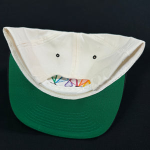 MV Sports White Black Snapback Hat