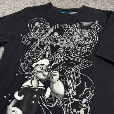 Vintage Popeye Wckd Smoke Shirt L