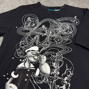 Vintage Popeye Wckd Smoke Shirt L