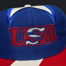Load image into Gallery viewer, Vintage USA Flag Snapback Hat