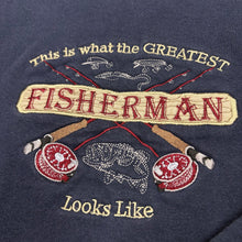 Load image into Gallery viewer, Vintage Greatest Fisherman Sweatshirt M