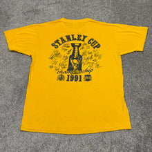 Load image into Gallery viewer, Vintage 1991 Pittsburgh Penguins Stanley Cup Champions Shirt S/M