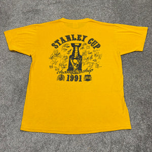 Vintage 1991 Pittsburgh Penguins Stanley Cup Champions Shirt S/M