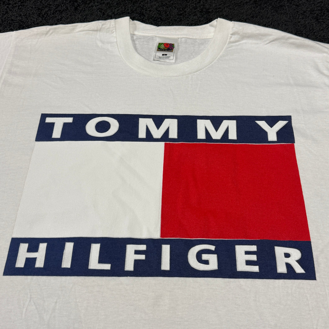 Vintage Tommy Hilfiger Big Logo Shirt L