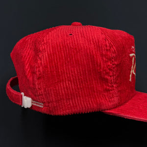 Vintage Cincinnati Reds SS Corduroy Script Strapback Hat