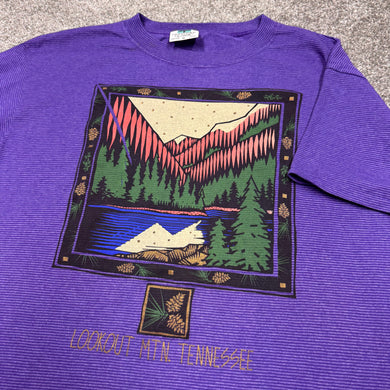 Vintage Lookout Mountain, TN Striped Shirt M