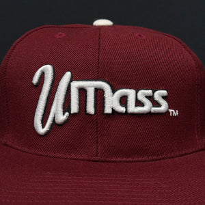 Vintage UMass Minutemen Spell Out Snapback Hat