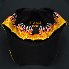 Load image into Gallery viewer, Vintage 2008 Sturgis Biker Rally Flames Fitted Hat M/L