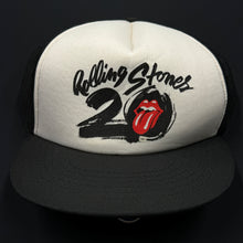 Load image into Gallery viewer, Vintage 1987 Rolling Stones 20th Anniversary Mesh Snapback Hat