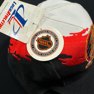 Vintage Vancouver Canucks Red Logo Athletic Splash Snapback Hat NWT