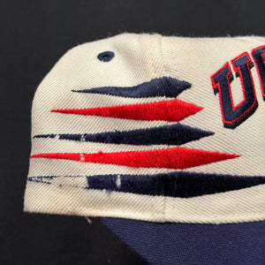 Vintage UConn Huskies Logo Athletic Diamond Snapback Hat