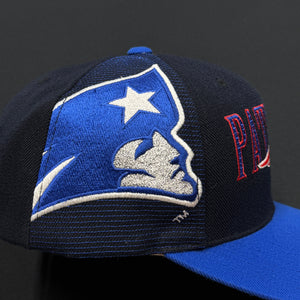 Vintage New England Patriots Black SS Laser Snapback Hat