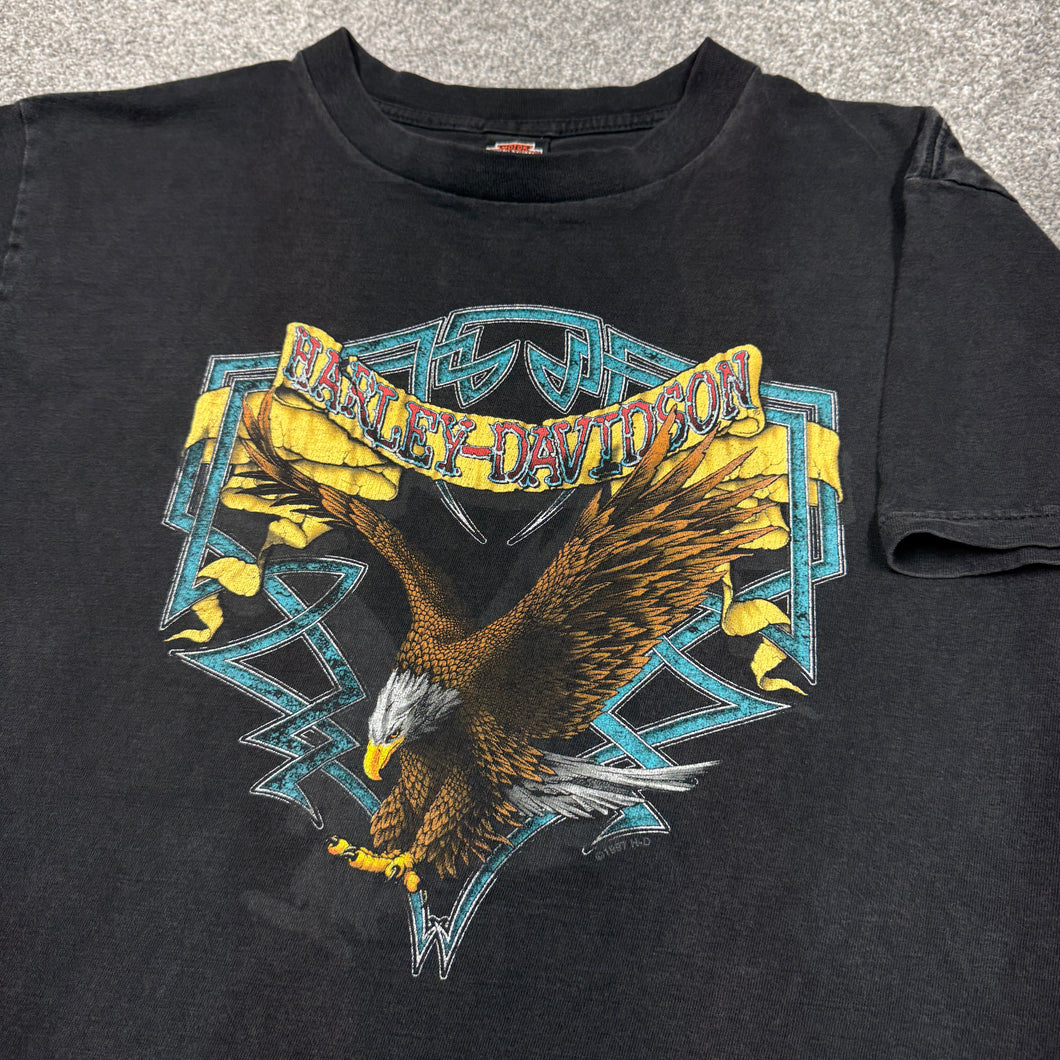 Vintage Harley Davidson Yuma AZ Eagle Shirt L