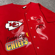 Load image into Gallery viewer, Vintage Kansas City Chiefs Baseball Jersey L/XL