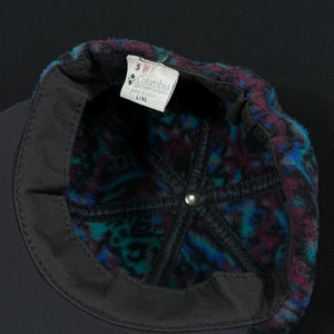 Vintage Columbia Patterned Fleece Fitted Hat