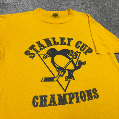 Vintage 1991 Pittsburgh Penguins Stanley Cup Champions Shirt S/M
