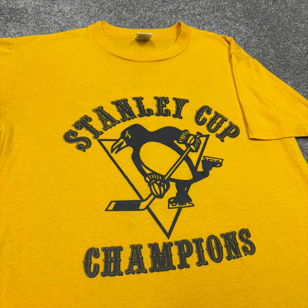 Vintage 1991 Pittsburgh Penguins Stanley Cup Champions Shirt S/M