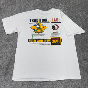 Vintage 1994 Notre Dame FSU Football Shirt XL
