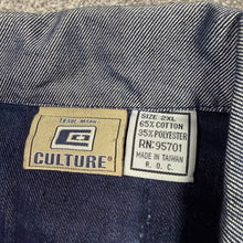 Load image into Gallery viewer, Vintage Y2K Culture Denim Jacket 2XL