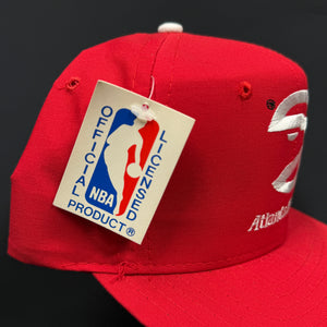 Vintage Atlanta Hawks Twill PL Snapback Hat NWT