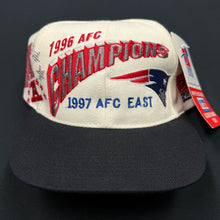 Load image into Gallery viewer, Vintage 1997 New England Patriots AFC Champions SS Shadow Snapback Hat NWT