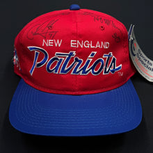 Load image into Gallery viewer, Vintage New England Patriots Twill SS Script Snapback Hat NWT