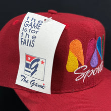 Load image into Gallery viewer, MV Sports Maroon The Game Snapback Hat