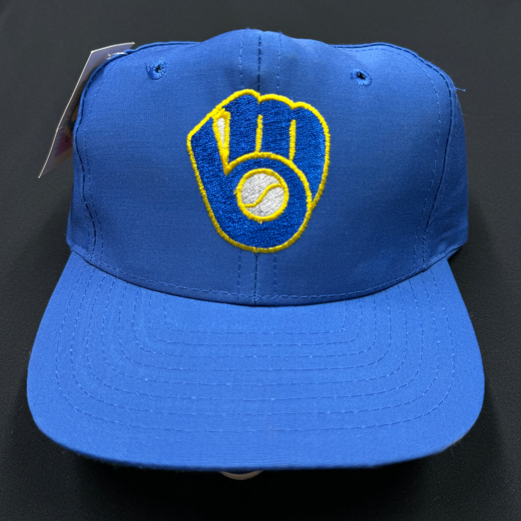 Vintage Milwaukee Brewers Twill PL Snapback Hat NWT