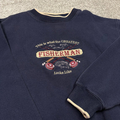 Vintage Greatest Fisherman Sweatshirt M