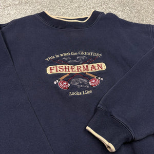 Vintage Greatest Fisherman Sweatshirt M