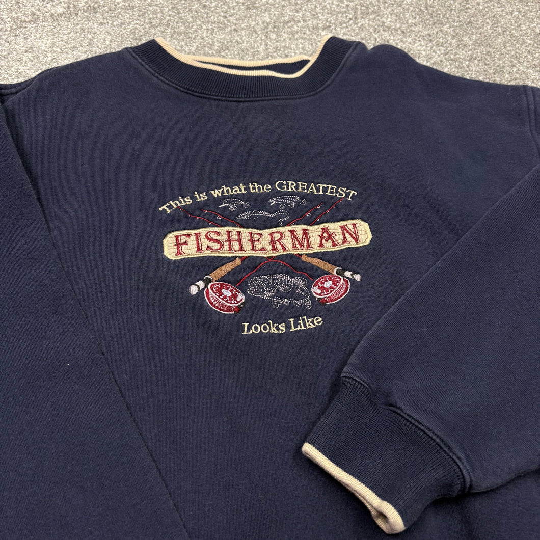 Vintage Greatest Fisherman Sweatshirt M