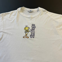 Load image into Gallery viewer, Vintage 1997 Six Flags Tweety Bird Cropped Shirt XL