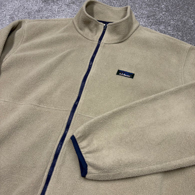 Vintage LL Bean Fleece Zip Up Jacket XLT