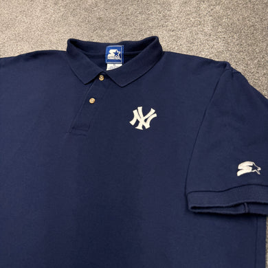 Vintage New York Yankees Starter Polo Shirt XL