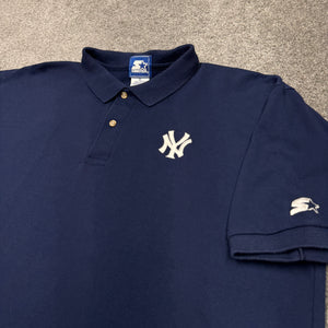 Vintage New York Yankees Starter Polo Shirt XL