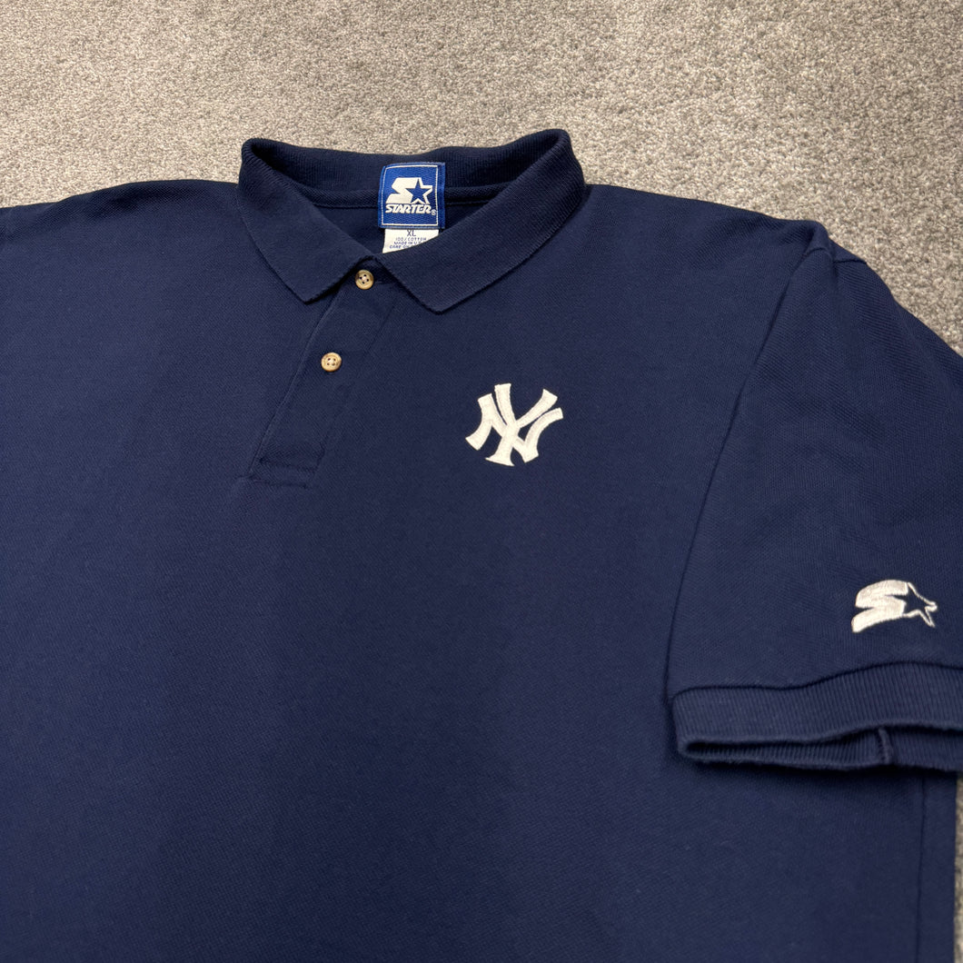 Vintage New York Yankees Starter Polo Shirt XL