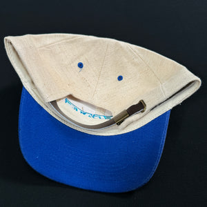 Worcester Ice Cats Beige Blue Strapback Hat