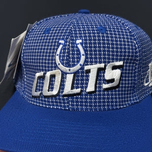 Vintage Indianapolis Colts Logo Athletic Grid Snapback Hat NWT