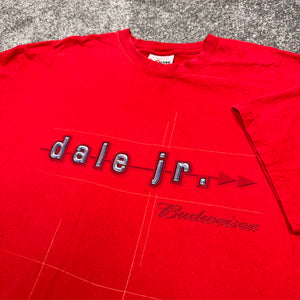 Vintage Dale Jr Budweiser NASCAR Racing Shirt 2XL