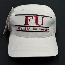 Load image into Gallery viewer, Vintage Fairchild University Split Bar Snapback Hat NWT