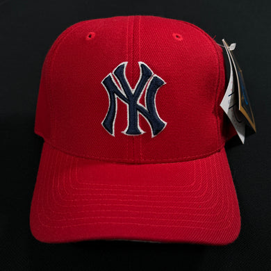 Vintage New York Yankees Red Strapback Hat NWT