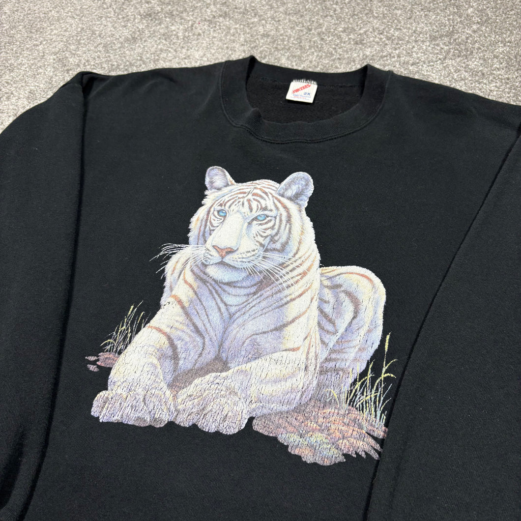 Vintage White Tiger Sweatshirt XL/2XL