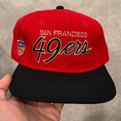 Vintage San Francisco 49ers Wool DL Script Fitted Hat 7 1/2