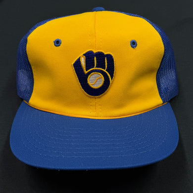 Vintage Milwaukee Brewers SS Trucker Snapback Hat