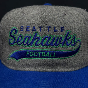 Vintage Seattle Seahawks Starter Melton Script Snapback Hat