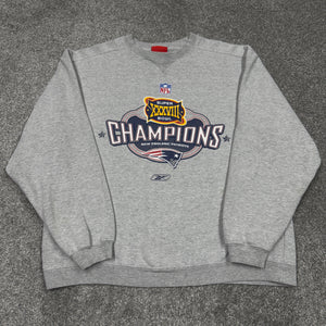 Vintage New England Patriots SB38 Champions Reebok Sweatshirt M