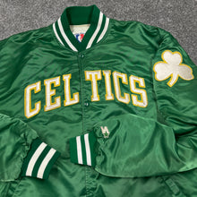 Load image into Gallery viewer, Vintage Boston Celtics Green Starter Satin Jacket XL