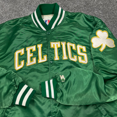 Vintage Boston Celtics Green Starter Satin Jacket XL