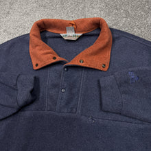 Load image into Gallery viewer, Vintage EMS Blue 1/4 Snap Fleece Jacket L/XL