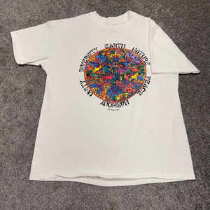 Vintage 1992 Human-i-tees Earth Nature Shirt L/XL